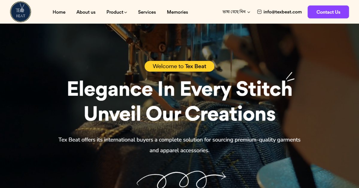Tex Beat Sourcing — B2B company website