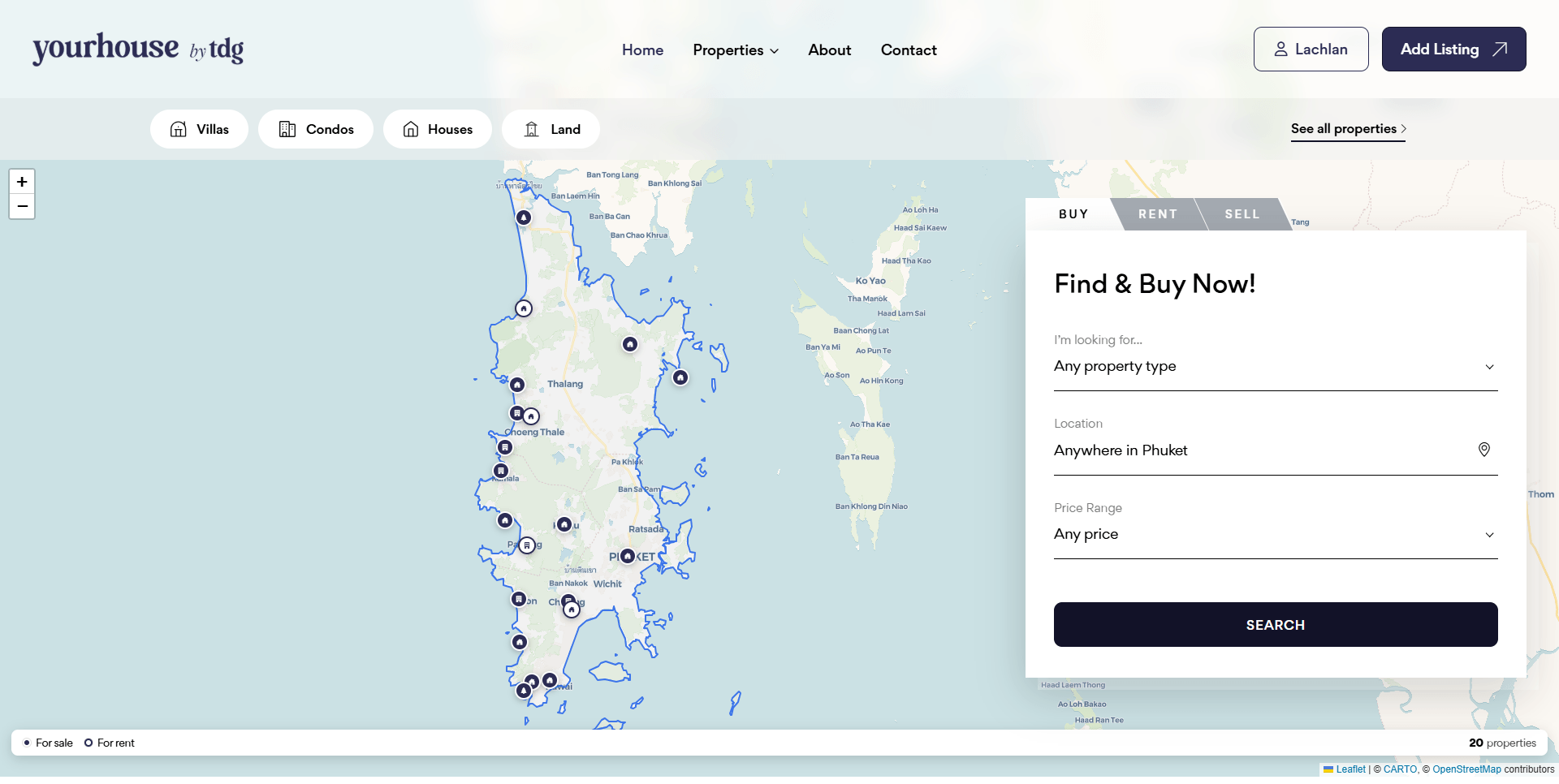 TDG Property Marketplace — Marketplace + AI